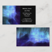 Carte De Visite Étoiles bleues dans l'espace (Devant / Derrière)