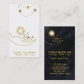 Carte De Visite *~* Étoiles Cosmiques Gold de guérison (Devant / Derrière)