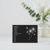 Carte De Visite Étoiles d'argent (Debout devant)