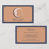 Carte De Visite Étoiles de la Lune céleste Astrologie boho (Devant / Derrière)