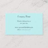 Carte De Visite Étoiles de mer bleues (Dos)