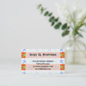 Carte De Visite Étoiles de mer de thème de plage d'été sur les (Debout devant)