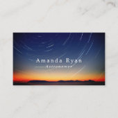 Carte De Visite Etoiles de montagne Abstraites, astronomie (Devant)