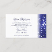 Carte De Visite Étoiles de Parties scintillant Bleu Bleu Étoiles G (Dos)