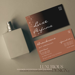 Carte De Visite Etoiles de Parties scintillant Brown noir beige av