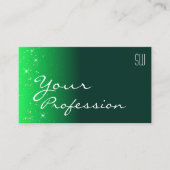 Carte De Visite Étoiles de Parties scintillant chic foncé moderne  (Devant)