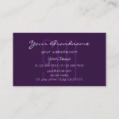 Carte De Visite Étoiles de Parties scintillant de dégradé Lilac po (Dos)