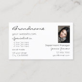 Carte De Visite Étoiles de Parties scintillant en noir blanc avec (Dos)