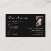 Carte De Visite Étoiles de Parties scintillant violet bleu noir av (Dos)