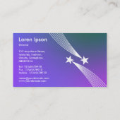 Carte De Visite Étoiles de tir - Gradient doux (Dos)