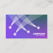 Carte De Visite Étoiles de tir - Gradient doux (Devant)