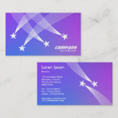 Carte De Visite Étoiles de tir - Gradient doux (Devant / Derrière)