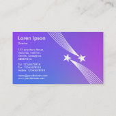 Carte De Visite Étoiles de tir - Gradient doux (Dos)