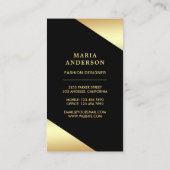 Carte De Visite Etoiles d'huile d'or Confetti talons hauts Stilett (Dos)