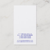 Carte De Visite Étoiles d'or (Dos)