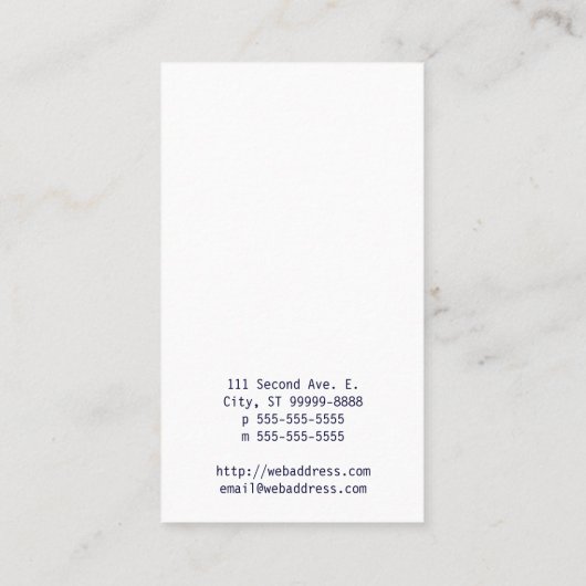 Carte De Visite Étoiles d'or (Dos)