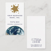 Carte De Visite Étoiles d'or (Devant / Derrière)