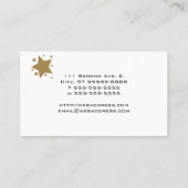 Carte De Visite Étoiles d'or (Dos)