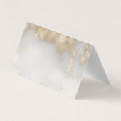 Carte De Visite Étoiles d'or céleste Fleurs de lune (Dos)