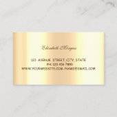 Carte De Visite Etoiles d'or, Whisk, Cupcake, Holographie de Cuisi (Dos)