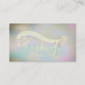 Carte De Visite Etoiles d'or, Whisk, Cupcake, Holographie de Cuisi (Devant)