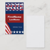 Carte De Visite Étoiles du Modèle de campagne (Devant / Derrière)