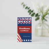 Carte De Visite Étoiles du Modèle de campagne (Debout devant)