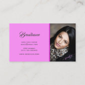 Carte De Visite Étoiles éclatantes de Parties scintillant violette (Dos)