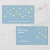 Carte De Visite Étoiles élégantes de scintillement gardant les (Devant / Derrière)