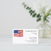 Carte De Visite Étoiles Et Frappes Patriotiques Américaines (Debout devant)