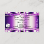 Carte De Visite Étoiles et logo de Parties scintillant de flamme v (Dos)