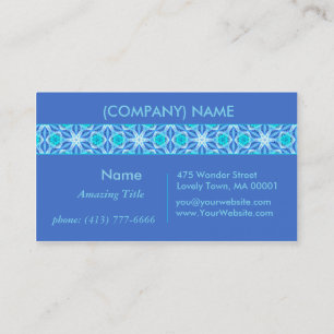 Carte De Visite Étoiles hawaïennes d'Aqua sous une danse lumineu