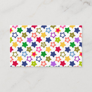 Carte De Visite étoiles multicolores