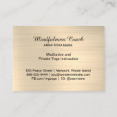 Carte De Visite *~* Etoiles Parties scintillant d'or Papillon Myst (Dos)