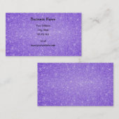 Carte De Visite Étoiles pourpres de parties scintillantes (Devant / Derrière)