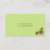 Carte de visite ~ étoiles rétro, cacao (Dos)