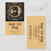 Carte De Visite Étoiles rétro Sun Moon (Devant / Derrière)