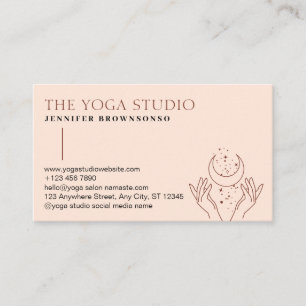 Carte De Visite Étoiles Roses Étoiles Énergétique Healing mains Lu