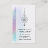 Carte De Visite Étoiles sacrées de massage de la géométrie (Dos)