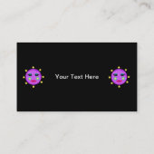 Carte De Visite Étoiles Visage de la lune mignonne Imaginaire pour (Dos)