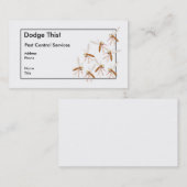 Carte De Visite Étouffez Ça ! Contrôle des parasites (Devant / Derrière)