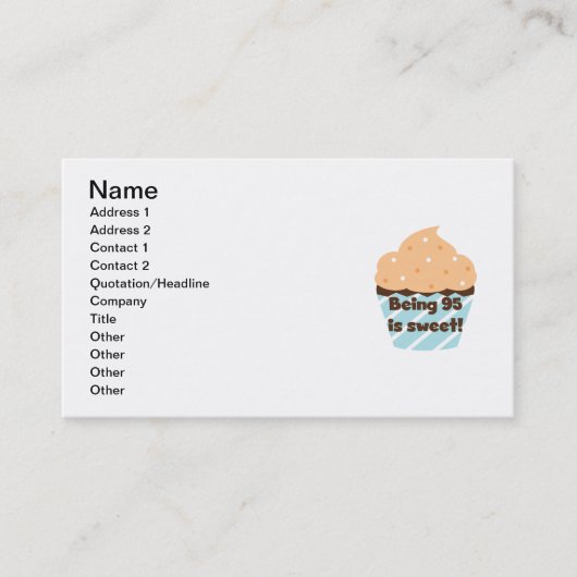 Carte De Visite Etre 95 est doux t-shirts et cadeaux d'anniversair (Devant)