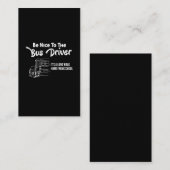 Carte De Visite être gentil avec le chauffeur de bus c'est une lon (Devant / Derrière)