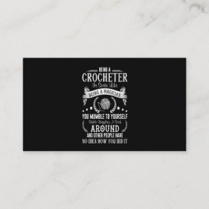 Carte De Visite Être Un Crochet Être Un Magicien