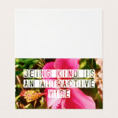 Carte De Visite Être une citation Hibiscus (Extérieur déplié)