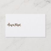 Carte De Visite Étreignez le T-shirts et les cadeaux d'une (Dos)