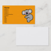 Carte De Visite Étreindre l'ours de koala (Devant / Derrière)