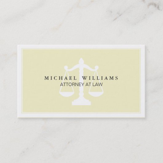 Carte De Visite Étude d'avocats de l'avocat professionnel simple (Devant)