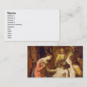 Carte De Visite Étude de la lamentation sur le Christ mort (huile (Devant / Derrière)