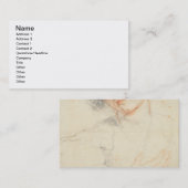 Carte De Visite Étude de la tête de St Apollonia (dessin) (Devant / Derrière)